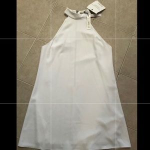 NEW Alice + Olivia White Halter Summer Dress M